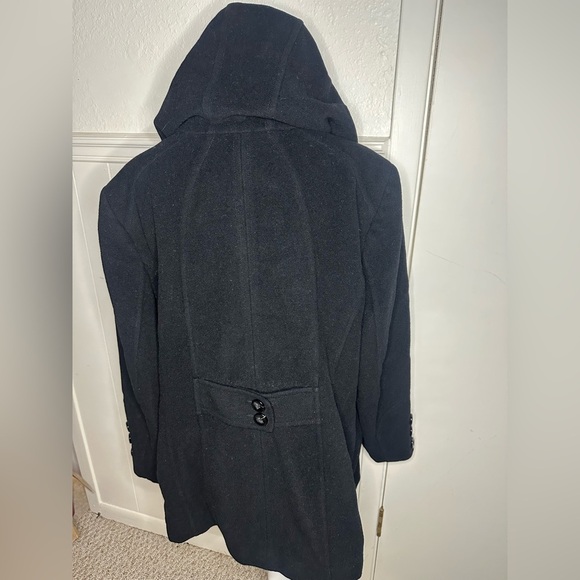 St. John's Bay Black Wool Blend Coat Jacket size 3X - Picture 2 of 6